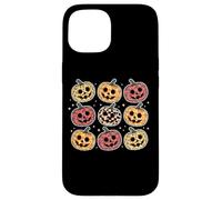 Retro Pumpkin Cute Faces Halloween Fall Carcasa para iPhone 15