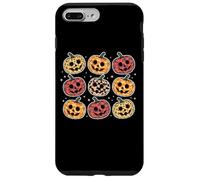 Retro Pumpkin Cute Faces Halloween Fall Carcasa para iPhone 7 Plus/8 Plus