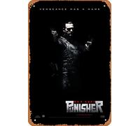 Retro Punisher: War Zone (#3 de 7) Letrero de metal de aspecto vintage para cocina, decoración de pared, Vengeance has a name 2008, póster de película para decoración de bar, placas de arte divertidas