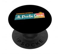Retro Punta Cana República Dominicana Vintage Tropical PopSockets PopGrip Adhesivo