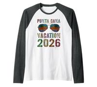 Retro Punta Cana Vacation 2026 Viaje Crucero Viaje Coincidencia Camiseta Manga Raglan