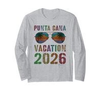 Retro Punta Cana Vacation 2026 Viaje Crucero Viaje Coincidencia Manga Larga