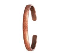 Retro Pure Copper Open Cuff Bracelet - Bangle, Real Copper Bracelet | Vintage Adjustable Solid Copper Wristband - Unisex Couple's Jewelry for Meditation, Yoga, Daily Wear & Gifting