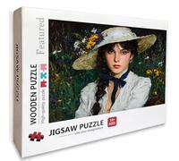 Retro Puzzle Madera, Verde Puzzle 4000 Piezas Adultos con Compact Box 141x87cm, Rompecabezas Desafiante, Juegos de Rompecabezas Creativos para Hombres Mujeres Adolescente, Regalos para niñas, A-4367