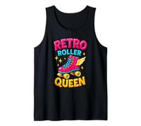 Retro Queen Patinaje Patinador Divertido Chicas Camiseta sin Mangas