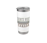 Retro Quinte West Canadá Vaso térmico de acero inoxidable de doble pared