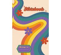 Retro Rainbow Notebook - 6" x 9", 100 Pages, Wide Ruled, Cream Paper | 70s Aesthetic Groovy Journal for Writing, Notes, & School: Colorful Retro ... Journaling, Note-Taking, and Creative Writing
