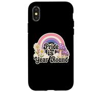 Retro Rainbow Pride is Year Round Daisies Genderfluid Colors Carcasa para iPhone X/XS