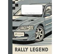 Retro Rally Car Composition Notebook: College Ruled Paper For School, Students, 110 page | 7.5”x9.25”