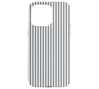 Retro Rayas Estética Gris y Blanco Aspecto Minimal Carcasa para iPhone 15 Pro MAX