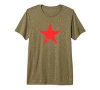 Retro Red Star Distressed Revolution Vintage Retro Camiseta Premium