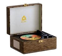 Retro Reproductor CD Portátil con Altavoces, Bluetooth, USB, Diseño Vintage | Entrada AUX y Salida para Auriculares, Conexión Inalámbrica 5,3, Batería Recargable de 2000 mAh con Carga Rápida Tipo C