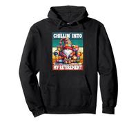 Retro Retirement Gnome Graphic Chillin Into My Retirement Sudadera con Capucha