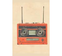 Retro Rewind: A Vintage Cassette Journal: 6x9 Lined Notebook - Boombox Cover for Music Lovers & Creatives
