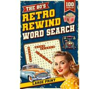 Retro Rewind Word Search: The 80’s (Word Search Books for Adults Large Print)