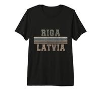 Retro Riga Letonia Camiseta Premium