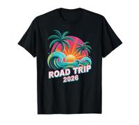 Retro Road Trip 2026 Vacaciones Playa Viajes Coincidencia Camiseta