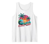 Retro Road Trip Surfing Vacaciones Viajes Coincidencia Mamás Camiseta sin Mangas