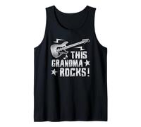 Retro Rock and Roll Grandma Guitar This Grandma Rocks Camiseta sin Mangas