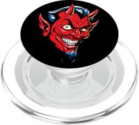 Retro Rockabilly clásico, Guapo Demonio Barbudo PopSockets PopGrip para MagSafe