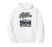 Retro Rocky Mountains National Park Vintage Style 80s Sudadera con Capucha