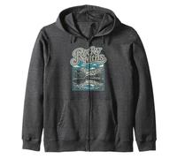 Retro Rocky Mountains National Park Vintage Style 80s Sudadera con Capucha