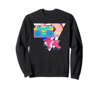 Retro Roller Disco Patinaje Chica 80s Patines Divertidos Sudadera