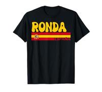 Retro Ronda Ciudad España Vintage Estética Verano Vacaciones Camiseta
