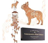 Retro Rooster Wind Chimes for Outside - Metal Chicken Garden Decor for Farmhouse Yard,Country Style Memorial Windchimes, Deep Resonance Sound, Unique Hen Lover Gifts for Mom Grandma(Dachshund)