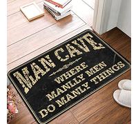 Retro Rugs Where Manlly Men Do Manly Things Rug Boys Bedroom Decor Farmhouse Kitchen Rugs (Tamaño: 50 x 80 cm)