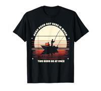 Retro Rush Hour Aquí Cuando Dos Cañas A La Vez Divertido Pesca Camiseta