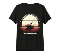 Retro Rush Hour Aquí Cuando Dos Cañas A La Vez Divertido Pesca Camiseta Premium