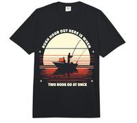 Retro Rush Hour Aquí Cuando Dos Cañas A La Vez Divertido Pesca Comfort Colors Adult Heavyweight T-Shirt