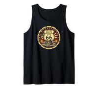 Retro Ruta 66 Viaje por carretera Vintage Aventura Camiseta sin Mangas