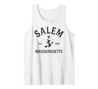 Retro Salem Massachusetts MA Vintage Halloween Witch Costome Camiseta sin Mangas