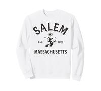 Retro Salem Massachusetts MA Vintage Halloween Witch Costome Sudadera
