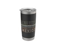 Retro Salinas Victoria México Vaso térmico de acero inoxidable de doble pared