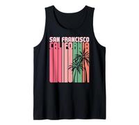 Retro San Francisco California Surf Vintage Playa Dorado 510 Camiseta sin Mangas