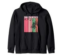 Retro San Francisco California Surf Vintage Playa Dorado 510 Sudadera con Capucha