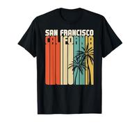 Retro San Francisco California Surf Vintage Playa Dorado Camiseta