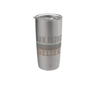 Retro San Pedro Belice Vaso térmico de acero inoxidable de doble pared