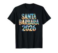 Retro Santa Barbara 2026 Vacaciones City Trip Mamás BFF Crew Camiseta