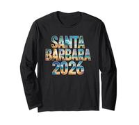 Retro Santa Barbara 2026 Vacaciones City Trip Mamás BFF Crew Manga Larga