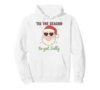 Retro Santa Claus Bubble Gum Tis The Season To Get Jolly Sudadera con Capucha