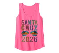 Retro Santa Cruz 2026 Viaje Familiar Swim Vacay a Juego con Todos Camiseta sin Mangas