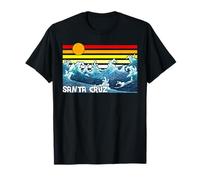 Retro Santa Cruz California Beach Sunset Vacation Men Women Camiseta