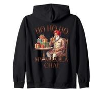 Retro Santa Sunglasses Hold Masala Chai Indian Men Women Sudadera con Capucha