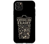 Retro Sarcástico Tatuaje Meme Tinta Cultura Divertido Dicho Basura Carcasa para iPhone 11 Pro Max