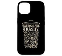 Retro Sarcástico Tatuaje Meme Tinta Cultura Divertido Dicho Basura Carcasa para iPhone 13