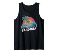 Retro Sardinia Vacaciones Surfing Viaje Chicas Primos Squad Camiseta sin Mangas